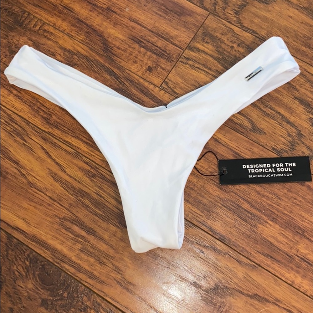 White Blackbough Bikini Bottoms